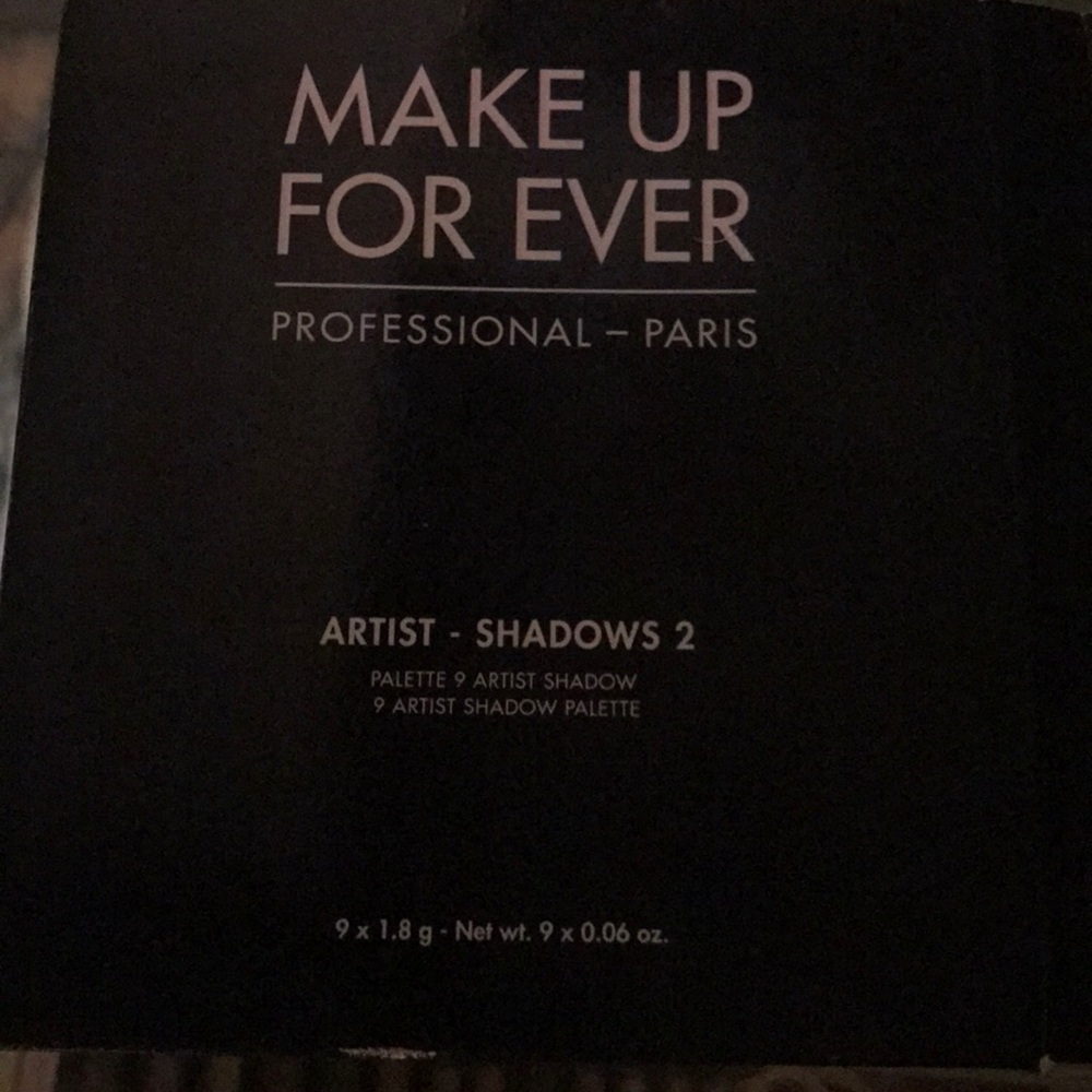 Makeup forever artist shadows